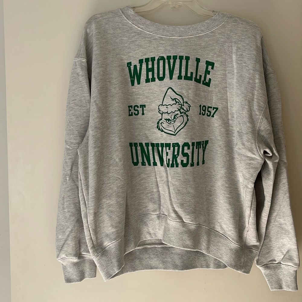 Grinch Christmas Crewneck Sweatshirt | Size Medium